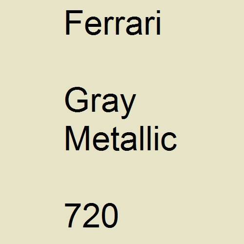 Ferrari, Gray Metallic, 720.